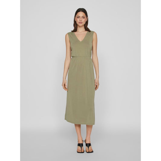 Vestido sin mangas de mujer midi