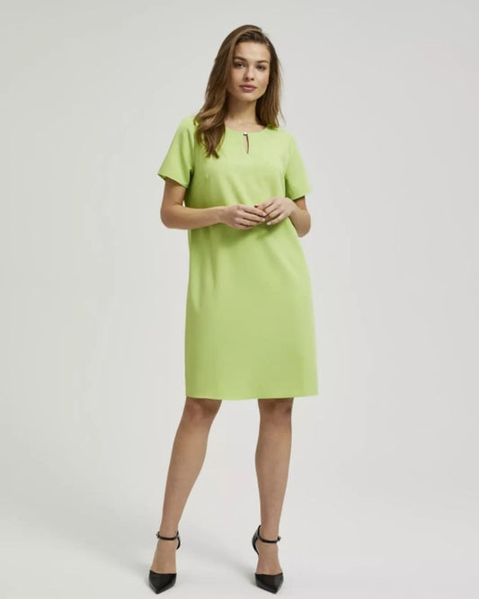 Vestido corto verde lima