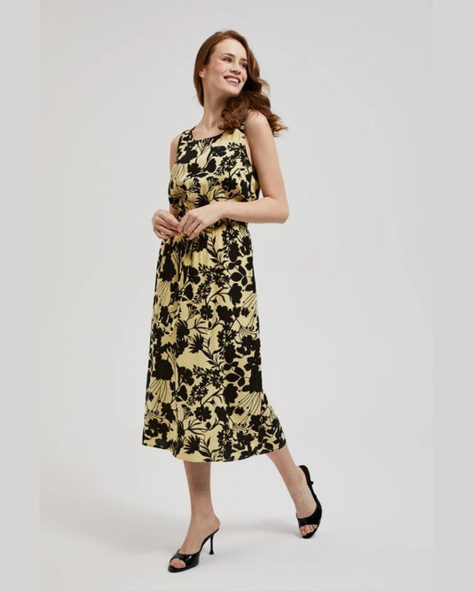 Vestido midi amarillo