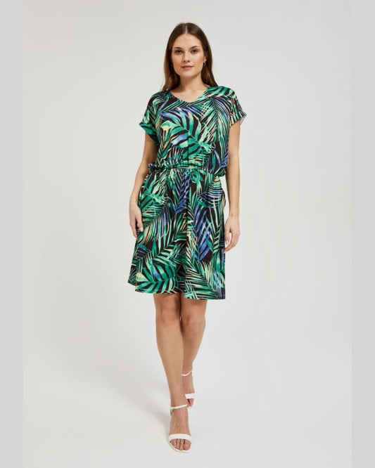 Vestido corto estampado